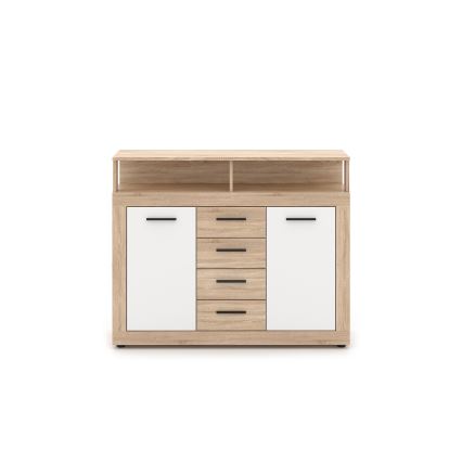 Συρταριέρα RUNA σε απόχρωση Sonoma δρυς/λευκό