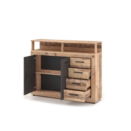 Συρταριέρα RUNA σε ανοιχτό καφέ/ανθρακί