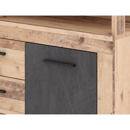 Συρταριέρα RUNA σε ανοιχτό καφέ/ανθρακί