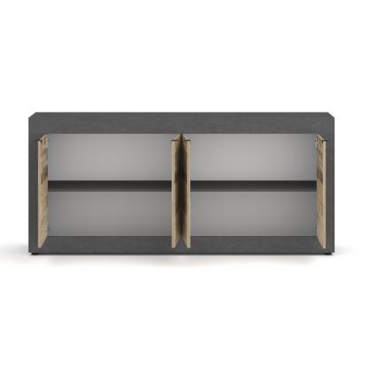 Συρταριέρα RUNEA ανοιχτό καφέ/ανθρακί