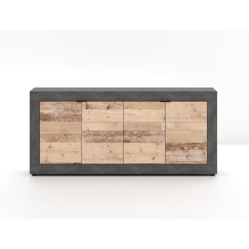 Συρταριέρα RUNEA ανοιχτό καφέ/ανθρακί