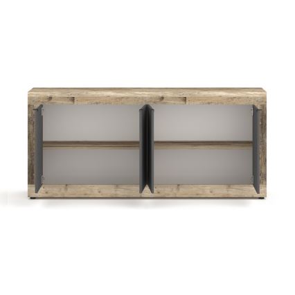 Συρταριέρα RUNEA ανοιχτό καφέ/ανθρακί