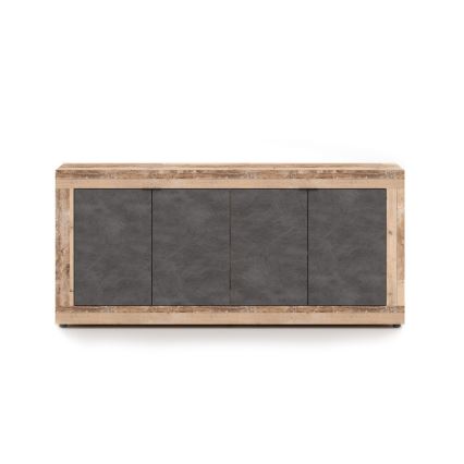 Συρταριέρα RUNEA ανοιχτό καφέ/ανθρακί