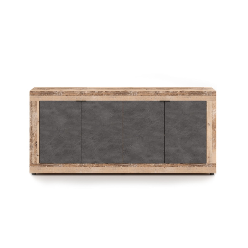 Συρταριέρα RUNEA ανοιχτό καφέ/ανθρακί