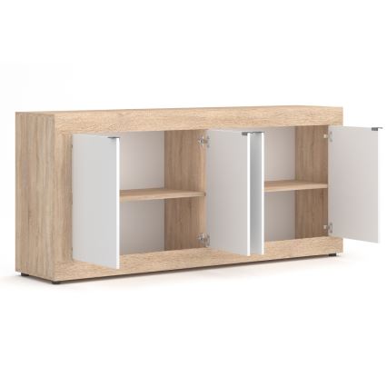 Συρταριέρα RUNEA δρυς sonoma/λευκή