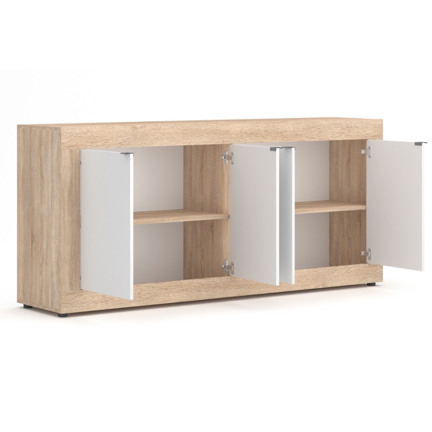 Συρταριέρα RUNEA δρυς sonoma/λευκή