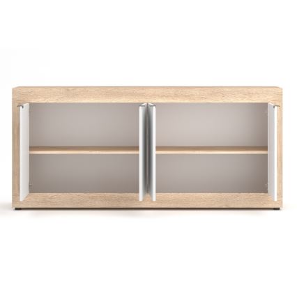 Συρταριέρα RUNEA δρυς sonoma/λευκή