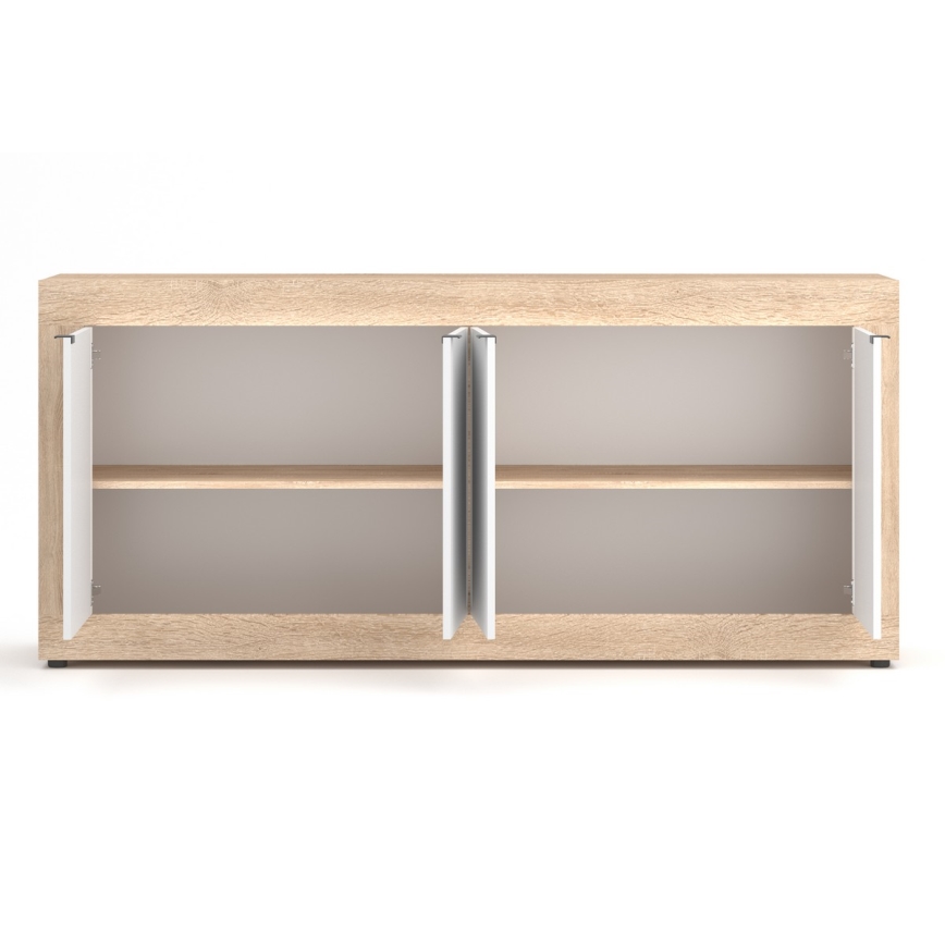 Συρταριέρα RUNEA δρυς sonoma/λευκή