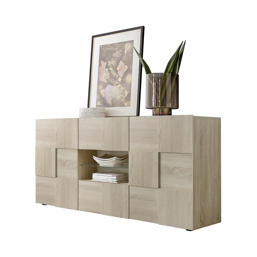 Συρταριέρα SERIAN σε απόχρωση Sonoma δρυός