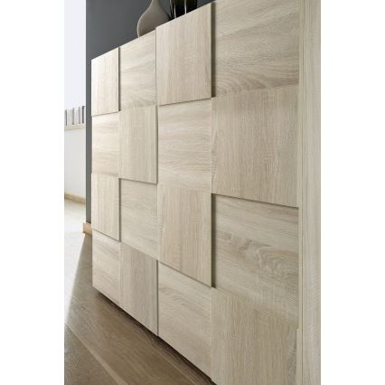 Συρταριέρα SERIAN σε απόχρωση δρυός Sonoma