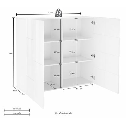 Συρταριέρα SERIAN σε απόχρωση δρυός Sonoma