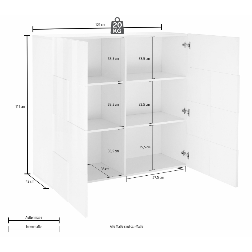 Συρταριέρα SERIAN σε απόχρωση δρυός Sonoma