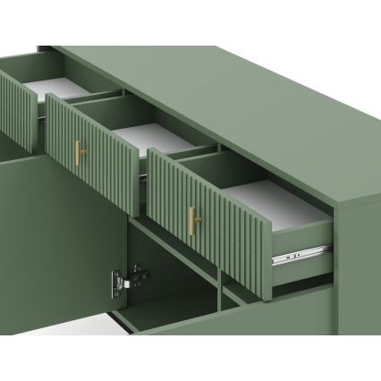 Συρταριέρα SUE πράσινη/μαύρη