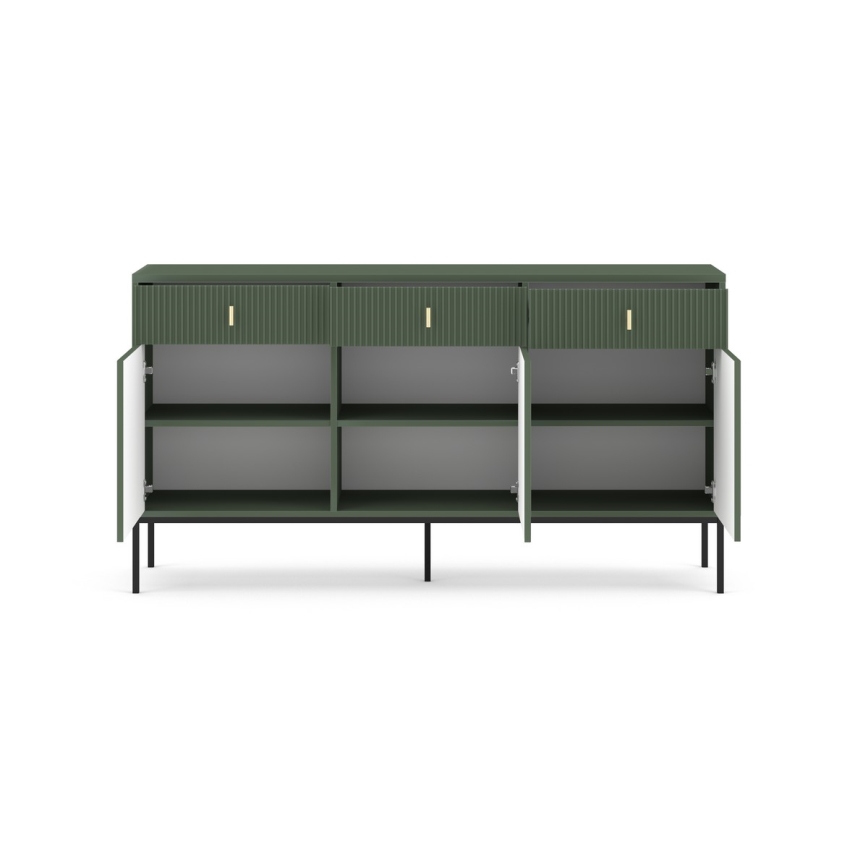 Συρταριέρα SUE πράσινη/μαύρη