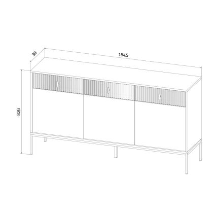 Συρταριέρα SUE πράσινη/μαύρη