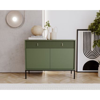 Συρταριέρα SUE πράσινη/μαύρη