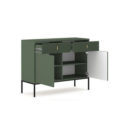 Συρταριέρα SUE πράσινη/μαύρη