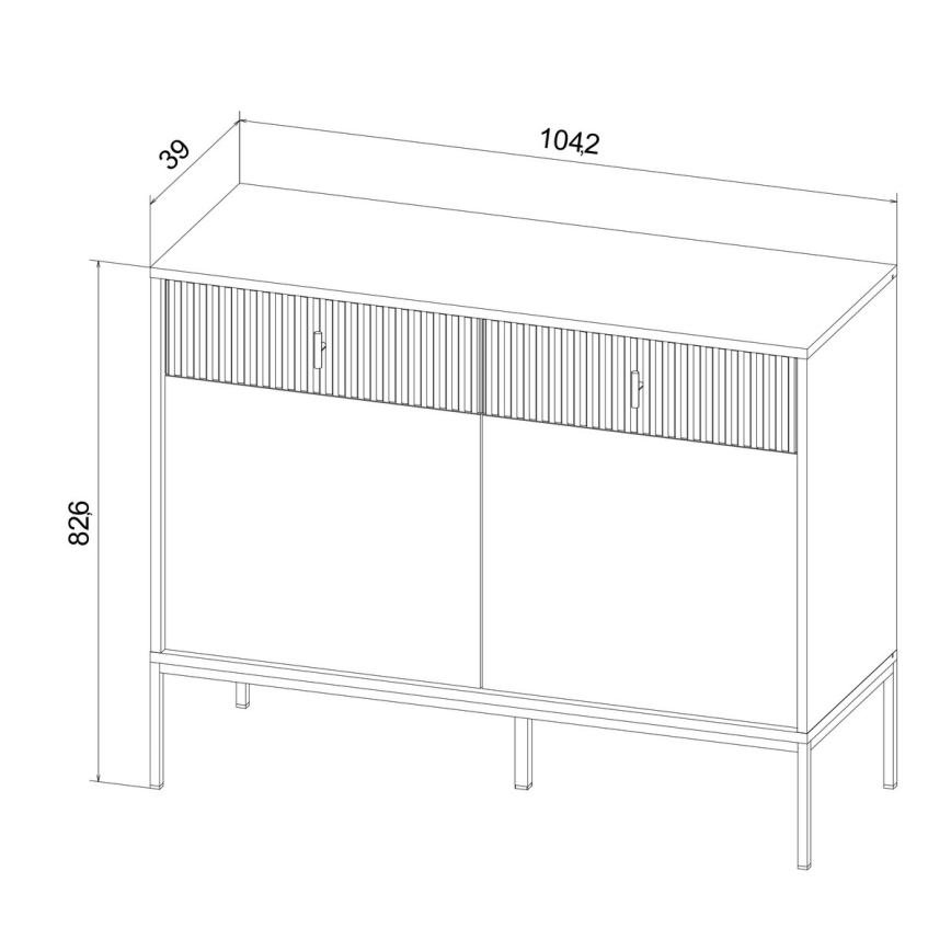 Συρταριέρα SUE πράσινη/μαύρη