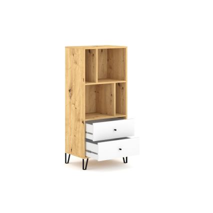 Συρταριέρα SULA, απόχρωση δρυός Artisan/λευκή