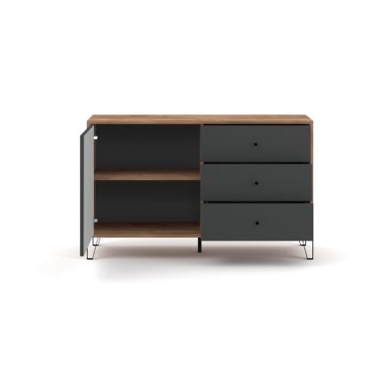 Συρταριέρα SULA δρυς craft/μαύρη