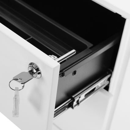 Συρταριέρα γραφείου SECURIO λευκή