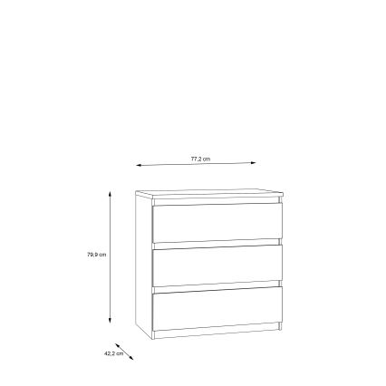 Συρταριέρα με συρτάρια MAO, artisan δρυς