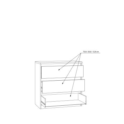 Συρταριέρα με συρτάρια MAO, artisan δρυς