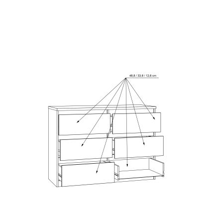 Συρταριέρα με συρτάρια MAO σε απόχρωση artisan δρυός