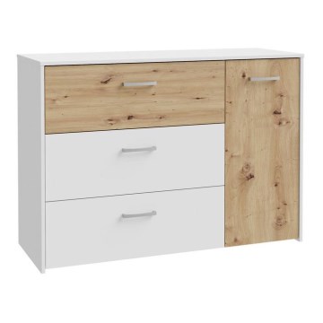 Συρταριέρα με συρτάρια URO artisan δρυς/ λευκή