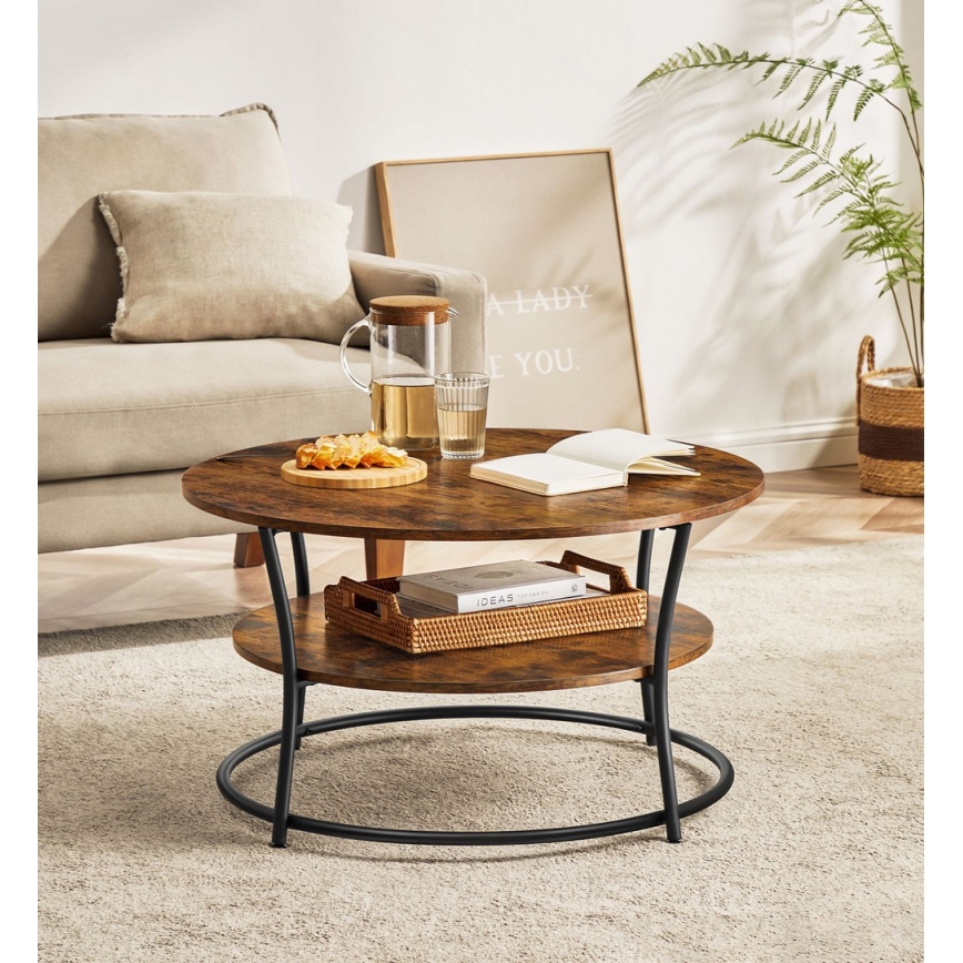 Συνεδριακό τραπέζι ELDUR σε καφέ/μαύρο