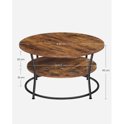 Συνεδριακό τραπέζι ELDUR σε καφέ/μαύρο