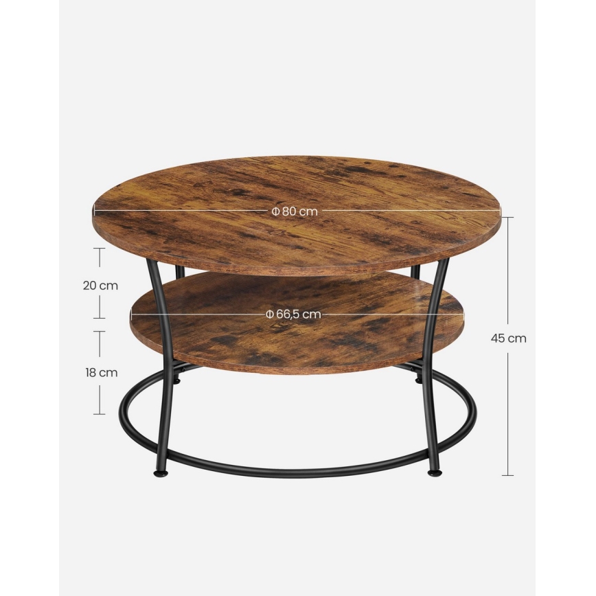 Συνεδριακό τραπέζι ELDUR σε καφέ/μαύρο