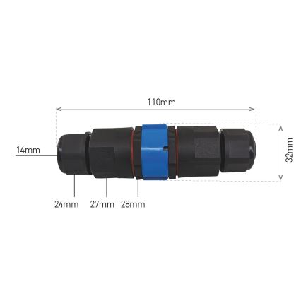 Σύνδεσμος καλωδίων CTL 250V/16A IP68 5x2,5 mm²