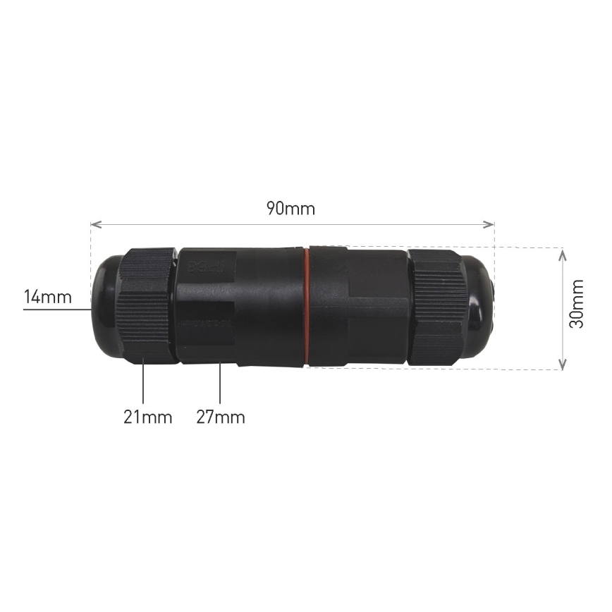 Σύνδεσμος καλωδίου CWL 250V/16A IP68 3x2,5 mm²