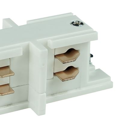 Σύνδεσμος ράγας για σποτ Ταφ 3 Καλωδίων TRACER straight λευκό