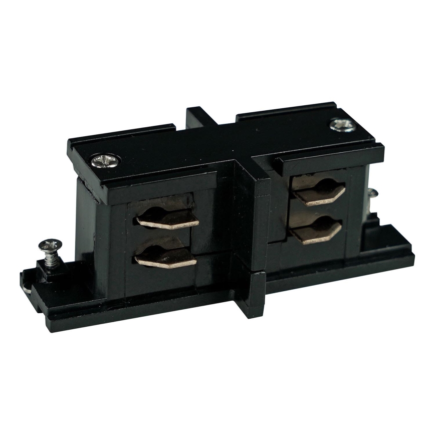 Σύνδεσμος ράγας για σποτ Ταφ 3 Καλωδίων TRACER straight μαύρο