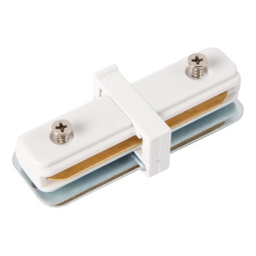 Σύνδεσμος - γωνία ραγα για φωτιστικά σποτ ράγας 1-φασική σε ευθεία γραμμή  λευκό