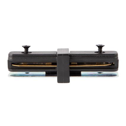 Σύνδεσμος - γωνία ραγα για φωτιστικά σποτ ράγας 1-φασική σε ευθεία γραμμή μαύρο