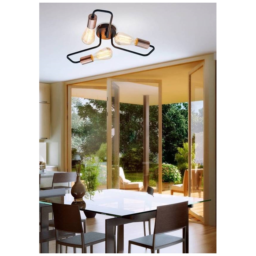 Συνδεδεμένο πολύφωτο HERPE 3xE27/60W/230V