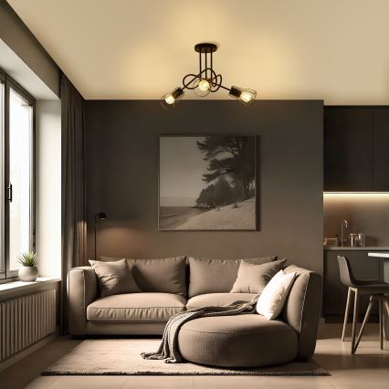 Συνδεδεμένο πολύφωτο OXFORD 3xE27/15W/230V