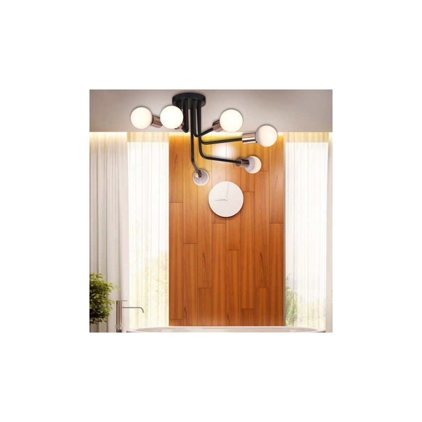 Συνδεδεμένο πολύφωτο SPILL 6xE27/60W/230V