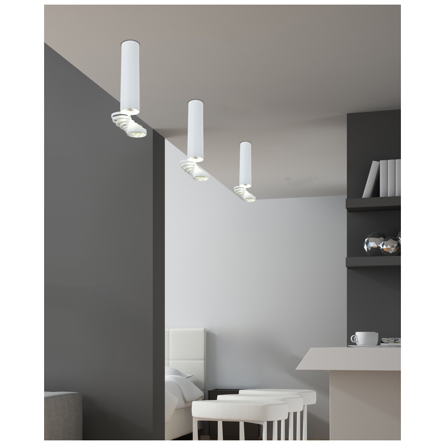 Συνδεδεμένο πολύφωτο TUBA 1xGU10/50W/230V λευκό