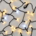 Συνδεόμενη γιρλάντα 100xLED/10m IP44 ψυχρό/θερμό λευκό, μαύρο