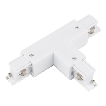 Σύνδεσμος ράγας για σποτ Ταφ 3 Καλωδίων TRACER T-connector λευκό