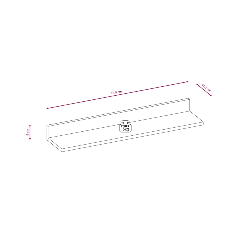 Σύνθεση σαλονιού BRICK λευκή/μαύρη