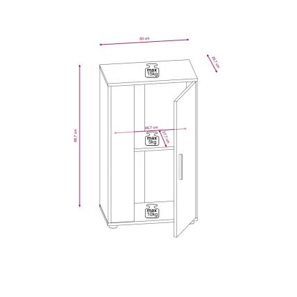Σύνθεση σαλονιού BRICK καφέ/μαύρη
