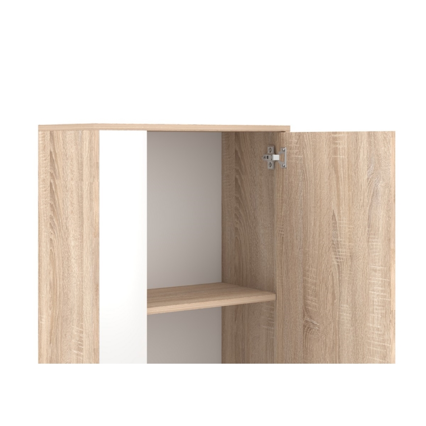 Σύνθεση σαλονιού BRICK, Sonoma δρυς/λευκό