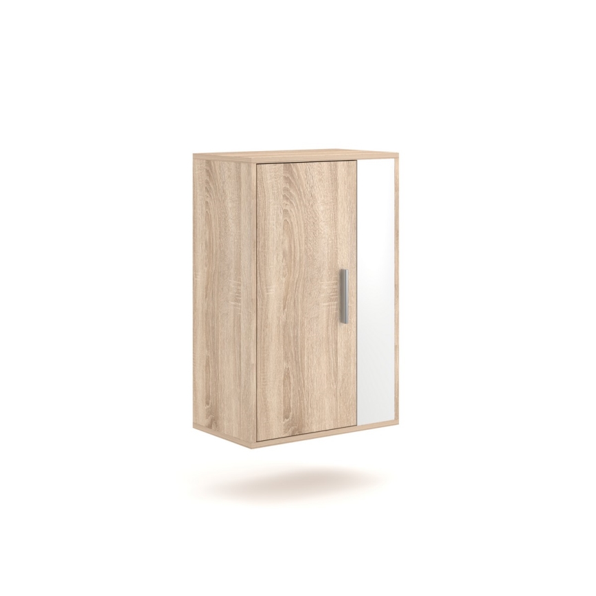 Σύνθεση σαλονιού BRICK, Sonoma δρυς/λευκό