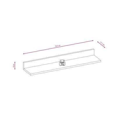 Σύνθεση σαλονιού BRICK, Sonoma δρυς/λευκό