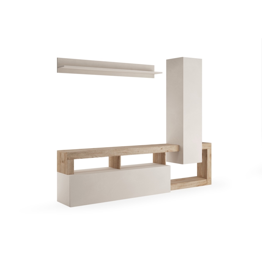 Σύνθεση σαλονιού LENOR κασμίρι/καφέ